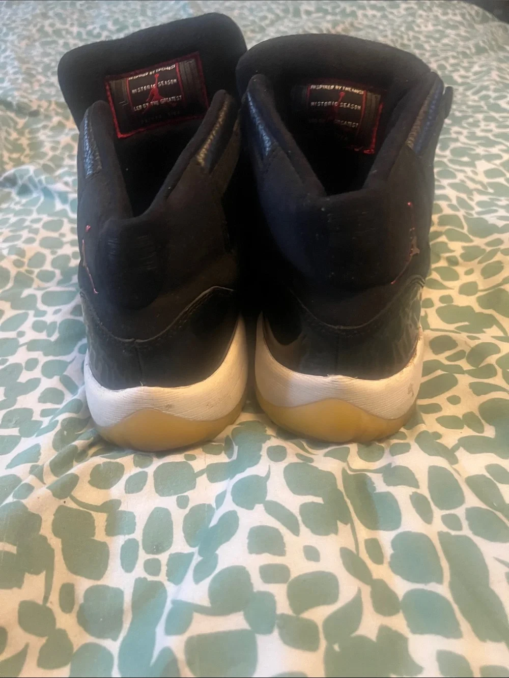 Nike Air Jordan 11 Black with Red Accents